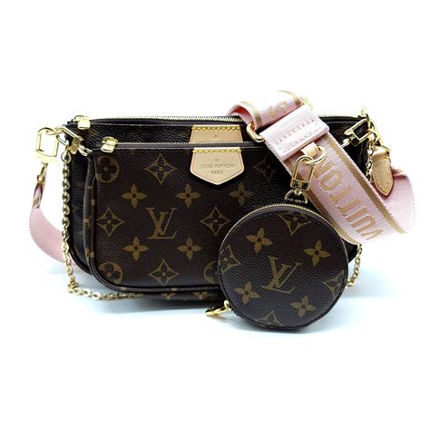 louis vuitton multi pochette accessoires light pink monogram|louis vuitton multi pochette price.